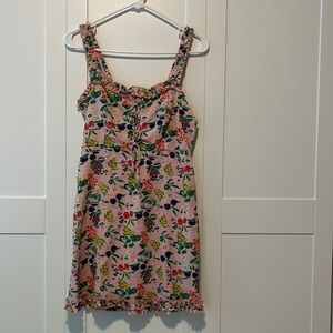 Urban Outfitters pink printed sundress